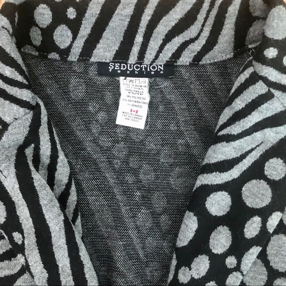 BLACK &  GREY SWEAT BLAZER XS - Picture 4 of 8